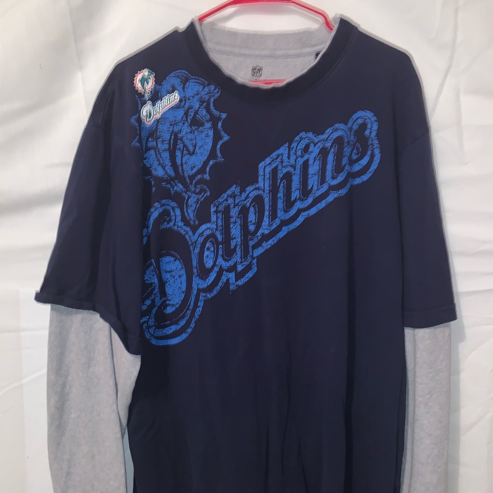 NFL Miami Dolphins Thermal Long Sleeve Blue